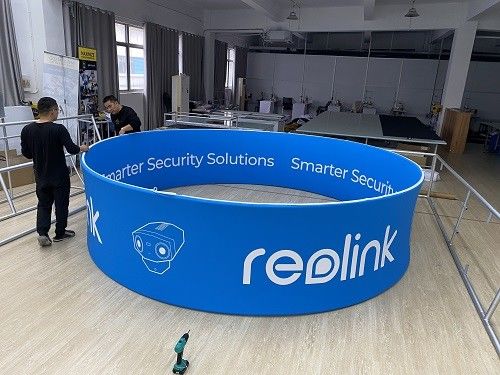4FT X 1FT شاشة عرض منبثقة ، لوحة قماشية من جانب واحد ، لافتة معلقة على السقف