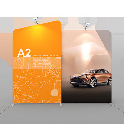 CMYK Dvertising المعرض التجاري Banner Stand لافتات المعرض القابلة للسحب على الوجهين