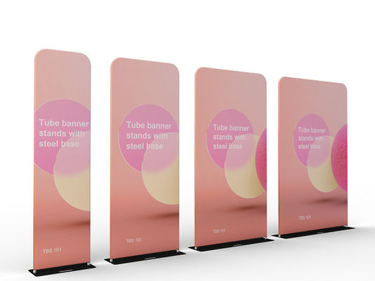 L Stand PCG Fabric Trade Show Banner Stand الإعلان المنبثقة عرض راية حامل
