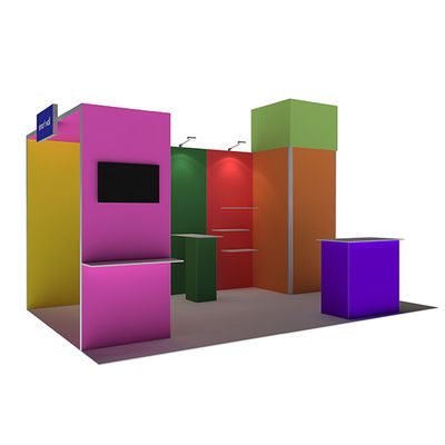 3x3 3x4 3x5 المحمولة المعرض التجاري كشك الجدران وحدات نظام نسيج SEG
