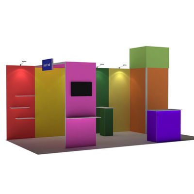 3x3 3x4 3x5 المحمولة المعرض التجاري كشك الجدران وحدات نظام نسيج SEG