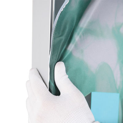80mm SEG Tension Fabric Light Box 8ft مستقيم عرض نسيج التوتر ISO