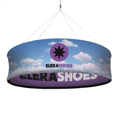 60in X 48in Pop Up Exhibition Display مثلث معلق لافتة كشك معرض