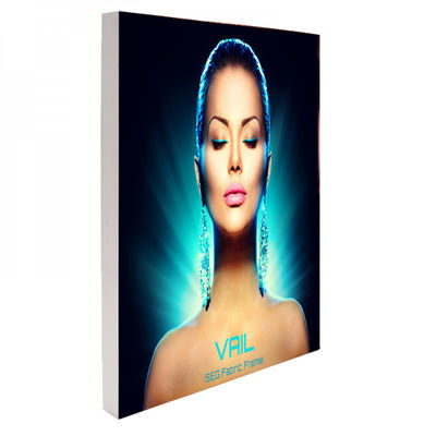 داخلي LED SEG Light Box Graphics العرض التجاري جدران العرض 1mx2m