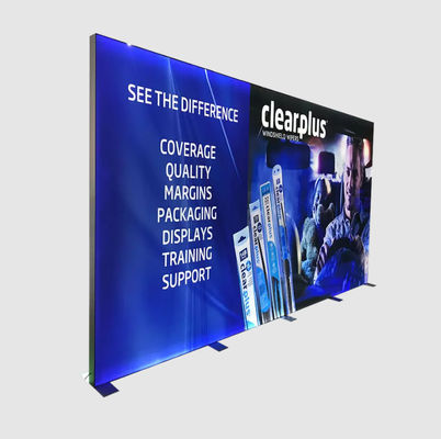 ضعف الجانب SEG Light Box Trade Show Booth Display 1000x2200x80mm لكشك المعرض