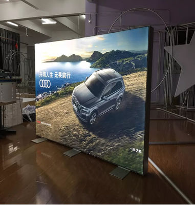 ضعف الجانب SEG Light Box Trade Show Booth Display 1000x2200x80mm لكشك المعرض