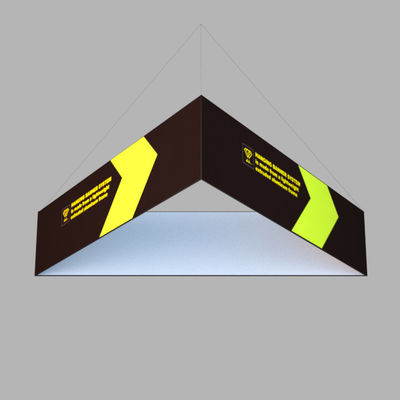 60in X 48in Pop Up Exhibition Display مثلث معلق لافتة كشك معرض
