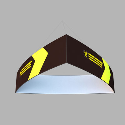 60in X 48in Pop Up Exhibition Display مثلث معلق لافتة كشك معرض