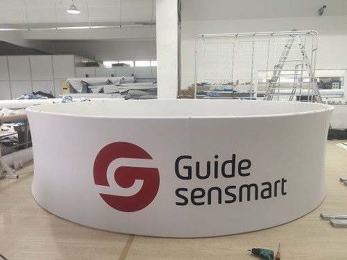 60in X 48in Pop Up Exhibition Display مثلث معلق لافتة كشك معرض