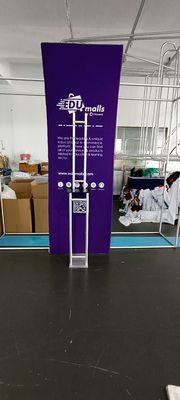 250gsm PE وحدات المعرض التجاري المعرض عرض الخلفية كشك حامل الإضاءة 3X3