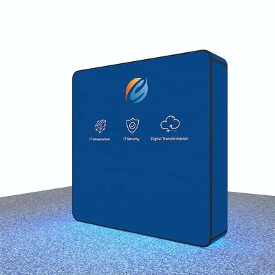 صديقة للبيئة 10x10 قدم الخلفية خلفية كشك عرض محمول الخلفيات مع LED