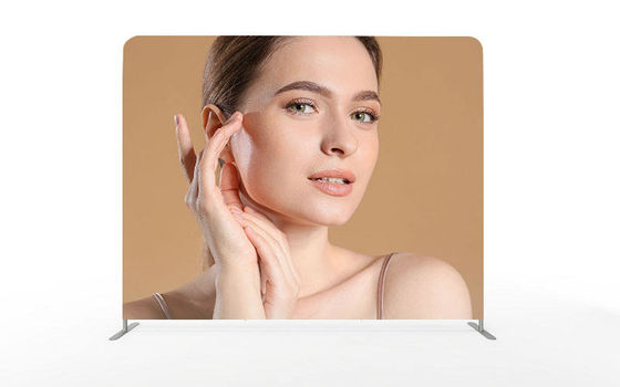L Stand PCG Fabric Trade Show Banner Stand الإعلان المنبثقة عرض راية حامل